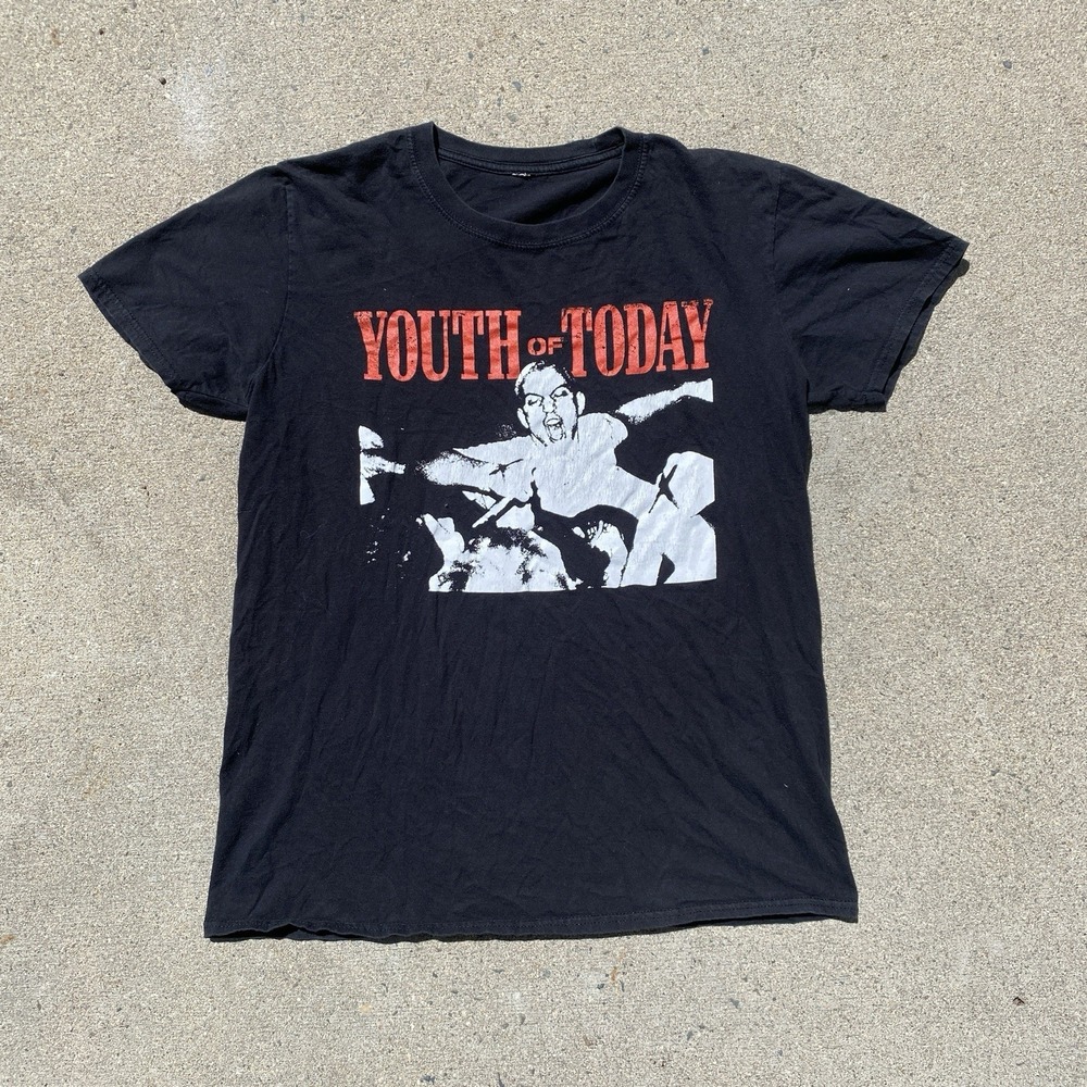 Vintage Youth Of Today Band Tee Shirt Medium Rare Graphic Straight Edge Hardcore